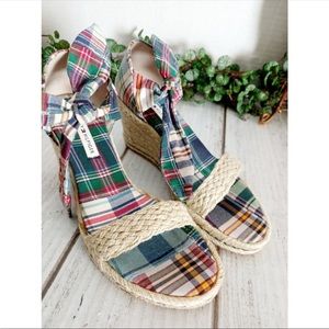 ☀️Tommy Hilfiger plaid espadrilles